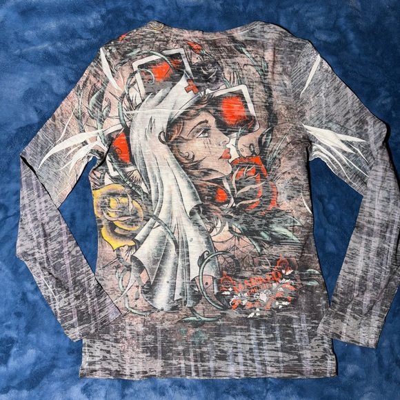Vintage Y2K Grunge Graphic Long Sleeve - Picture 7 of 7